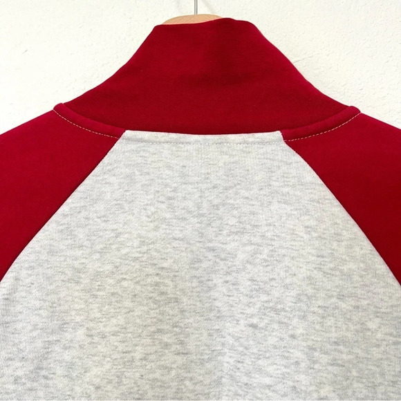 Nike Quarter 1/4 Zip Long Sleeve Dri-Fit Berry Pink Grey Color Block Small - Picture 12 of 16